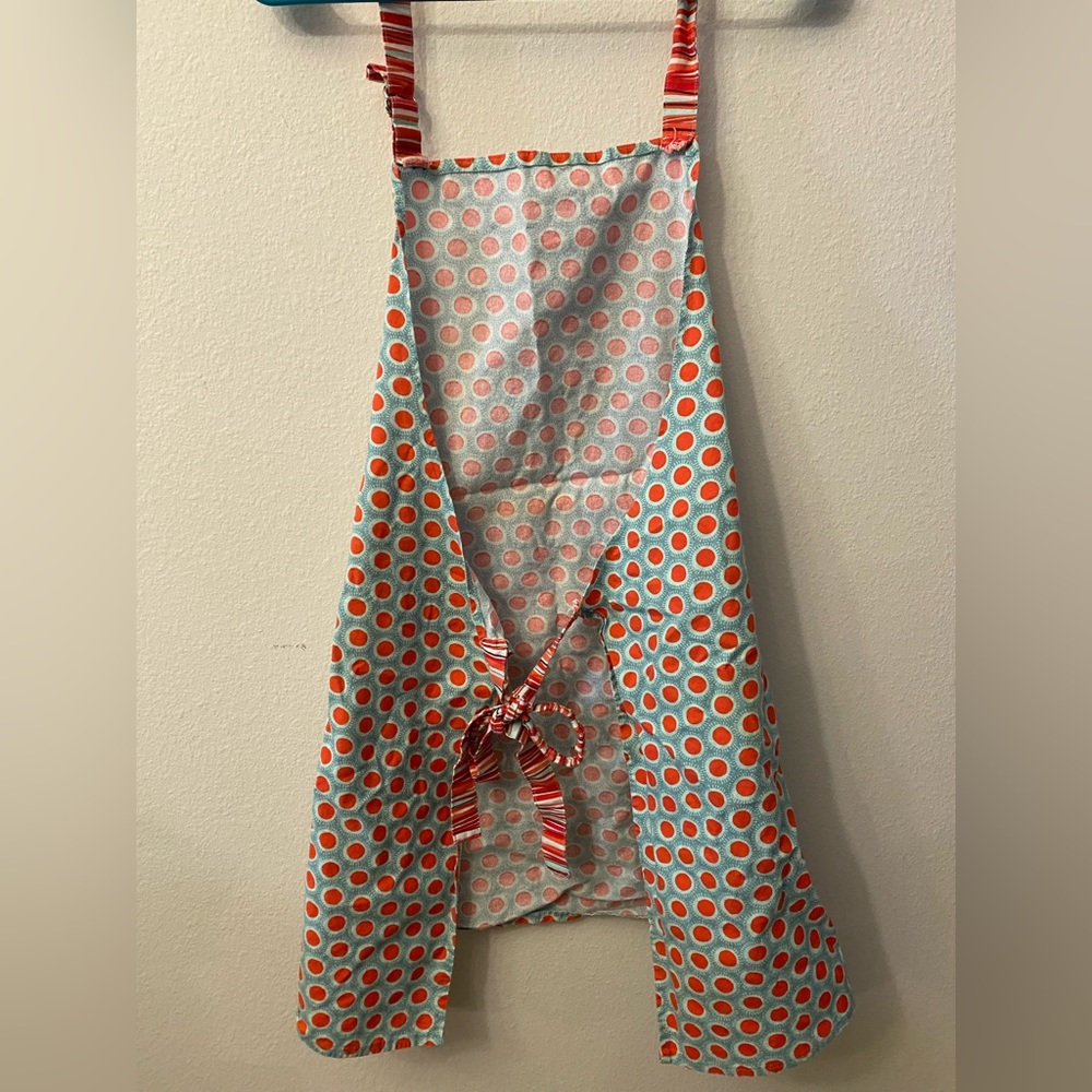 2 Aprons: Feliz navidad pattern. Red and blue dot/ stripes. - Picture 12 of 13